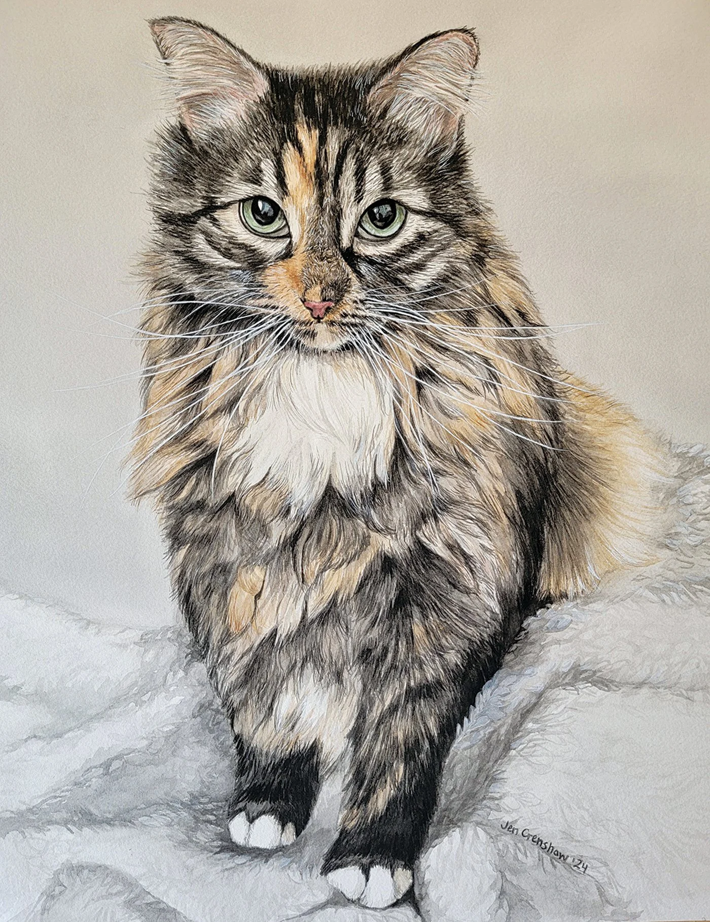 Jen Crenshaw
Stormy, gouache