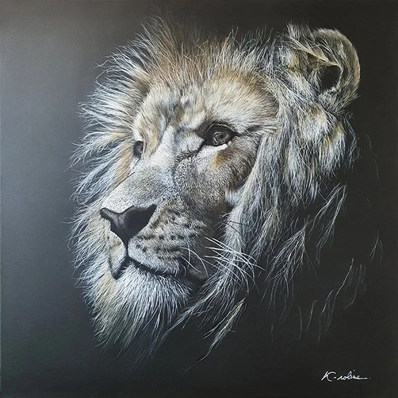 K-roline, "Sois Fort," acrylic