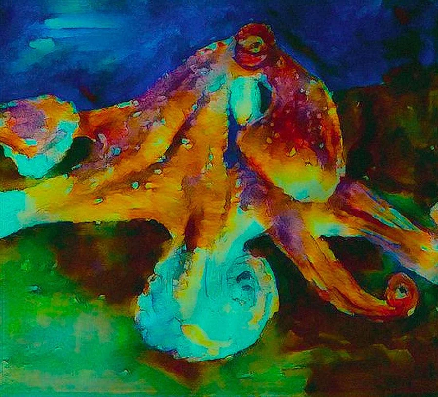 Honorable Mention: Brad Heckman
"Octopus' Garden," mixed media