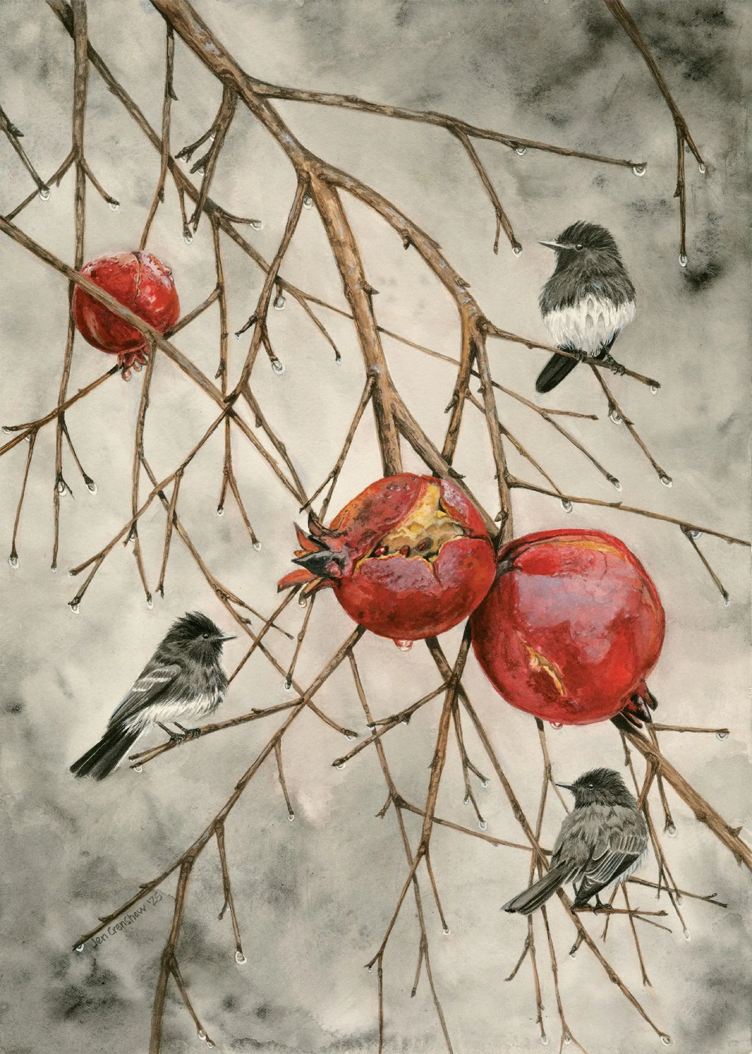 Jen Crenshaw
November Rain, gouache