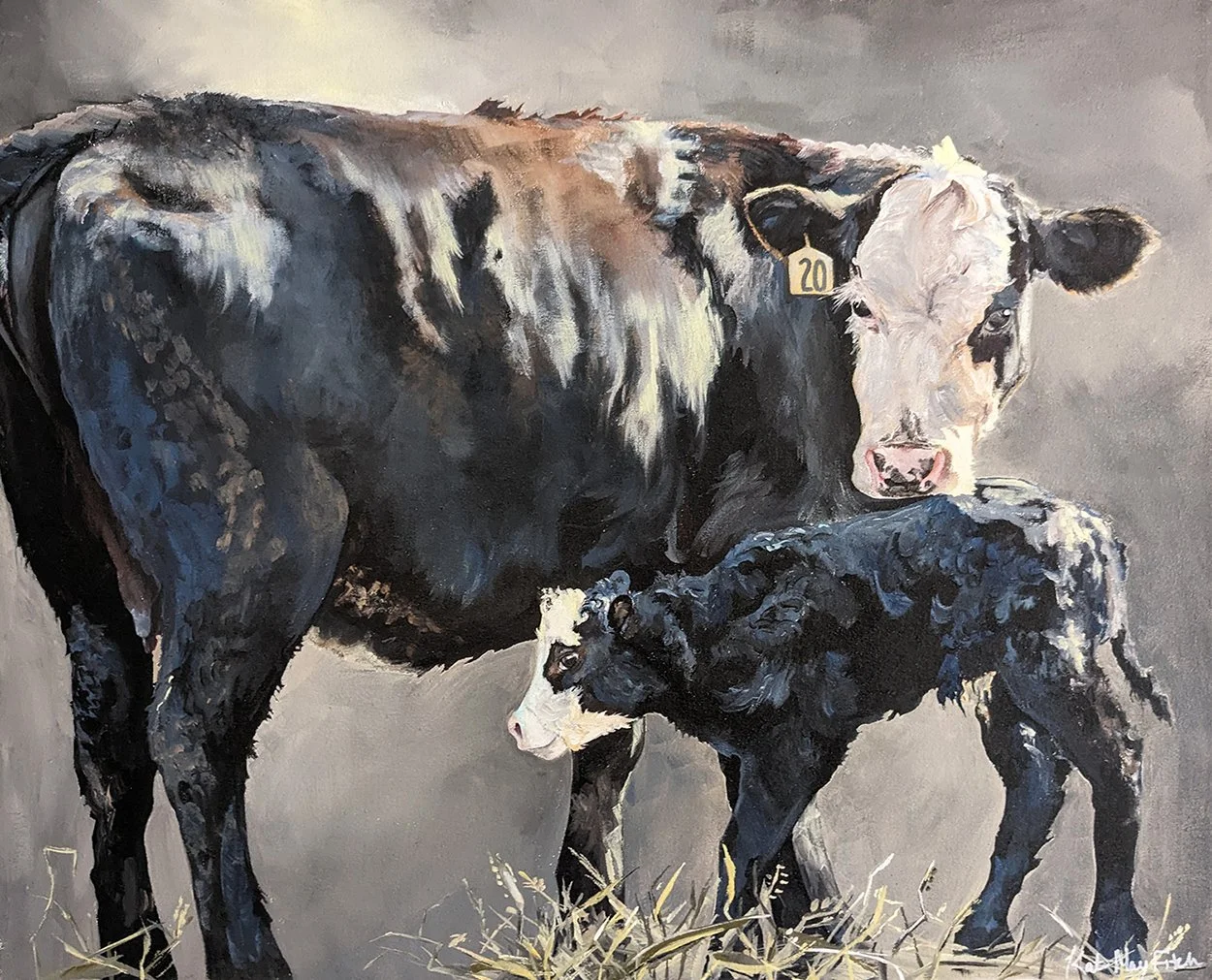 Special Merit: Kate Fitch
"Cow and Calf," acrylic