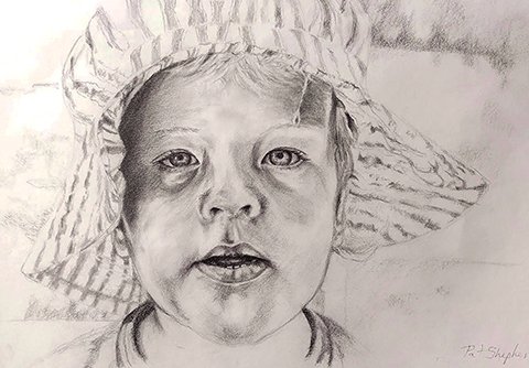Pat Shepherd, "Innocence," pencil