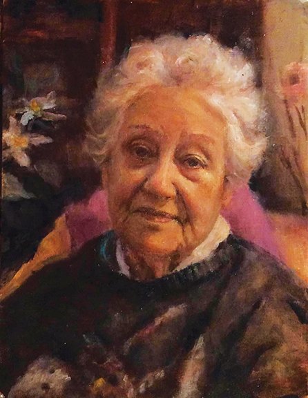 Michael Jarman, "Portrait of Fernanda," oil