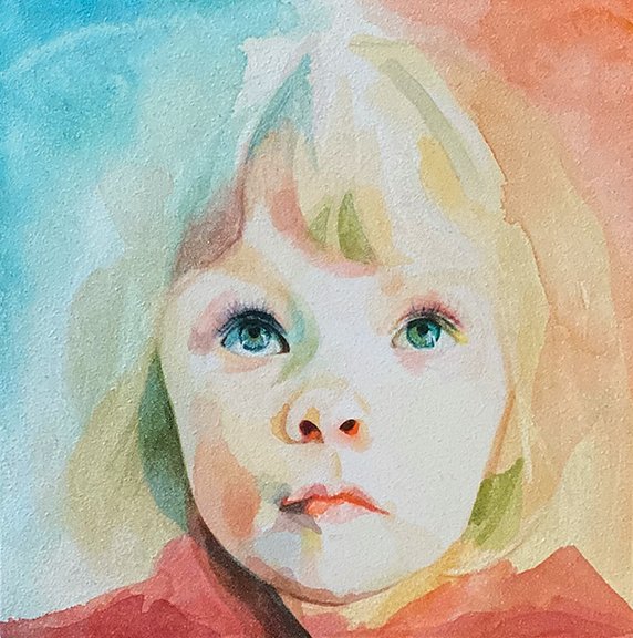 Lauren Yoho, "Irene," watercolor