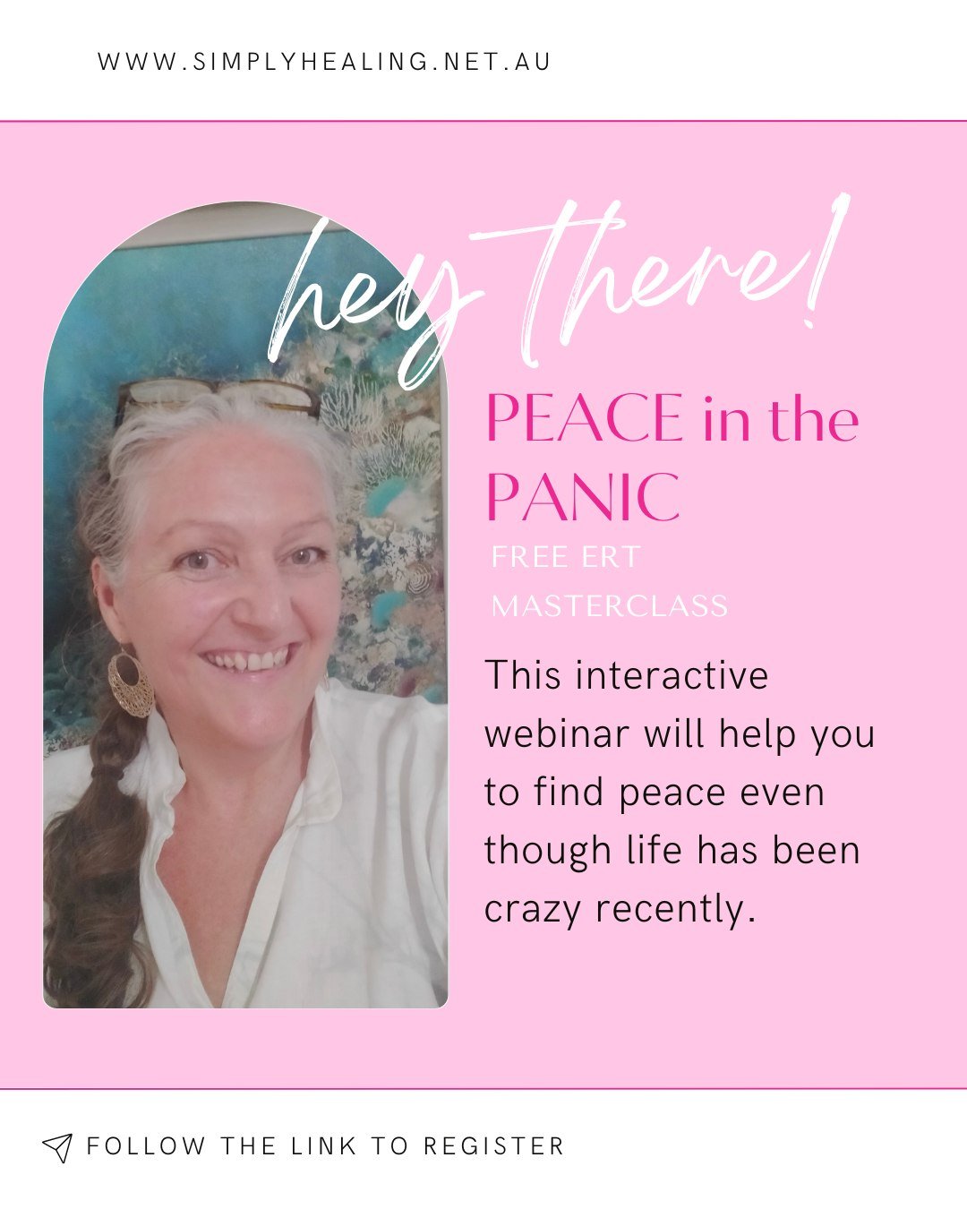 You are 100% going to get sick of me but I promise you won't regret registering for this FREE interactive masterclass. Peace in the Panic was born after the last few months of complete chaos and often panic. I don't read the stars but something has b