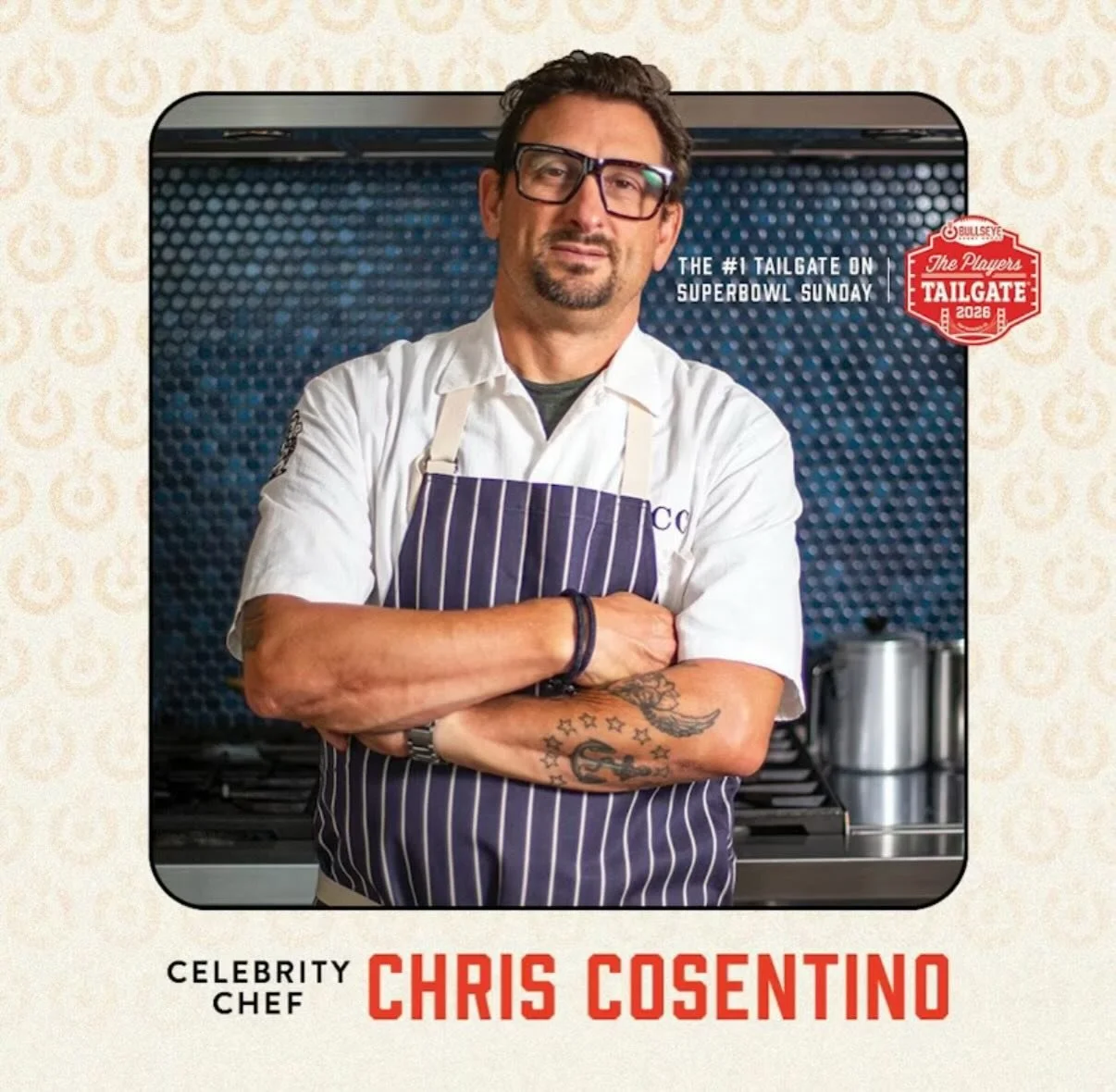 I am really excited to share that I will be Cooking at the @bullseye_event VIP Tailgate at the Super Bowl @levisstadium with an incredible group of chefs.  You for sure don&rsquo;t want to miss this event, guaranteed delicious bites &amp; a ton of fu