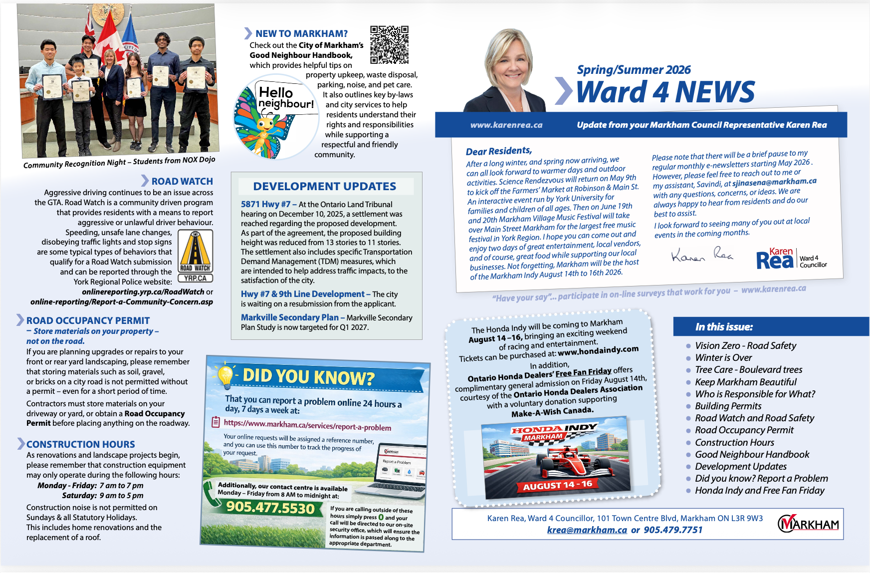 Spring/Summer 2026 - Ward 4 News