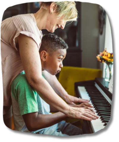Piano Teacher and Pupil