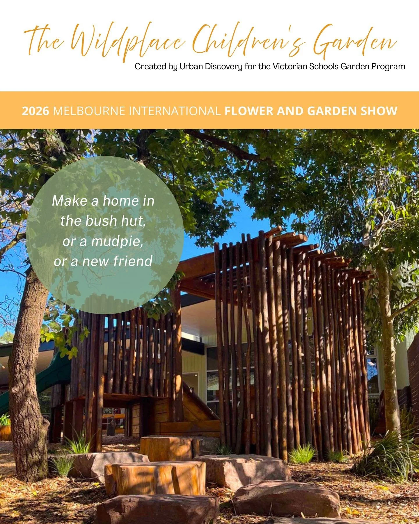 The Wildplace Children&rsquo;s Garden
at the 2026 @melbflowershow 

Adults... do you remember what it was to not know? To wonder and wander. To fossick and discover, To hide and peek. To play? 
Allow your childhood memories to ignite as you enter thi