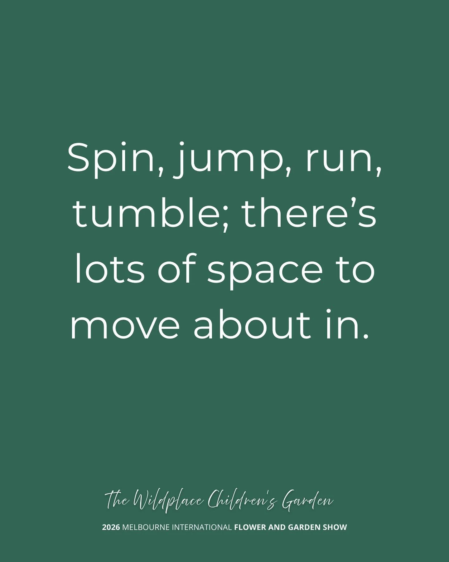 An immersive destination garden playground for all show-goers. This space promises both respite and playful engagement, for adults and children alike.

Adults... do you remember what it was to not know? To wonder and wander. To fossick and discover, 
