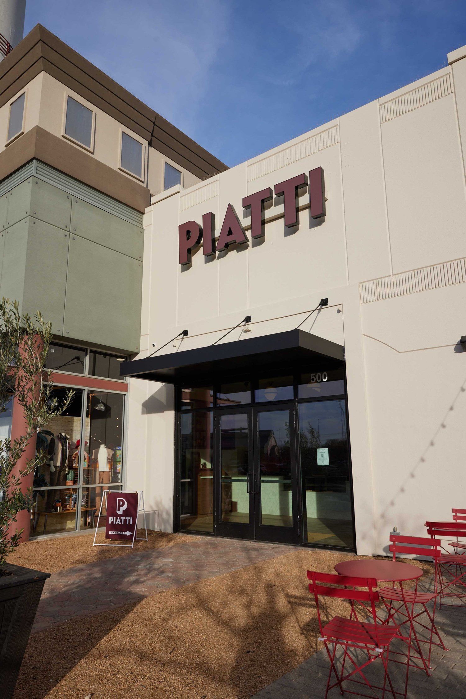 Entrance to Piatti in Alamo Quarry Market, San Antonio