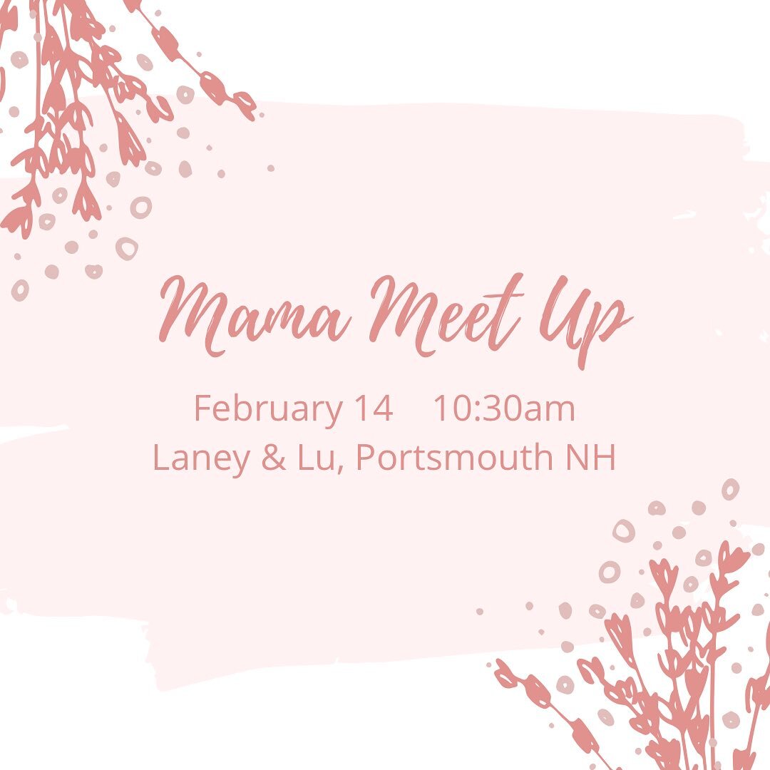 ✨Join us for a free Mama Meet Up ✨ 
Wednesday February 14, 10:30a
at Laney &amp; Lu in Portsmouth NH

We need connection &amp; community to thrive during this season of life. Get out of the house, meet some other mamas just like you doing this beauti