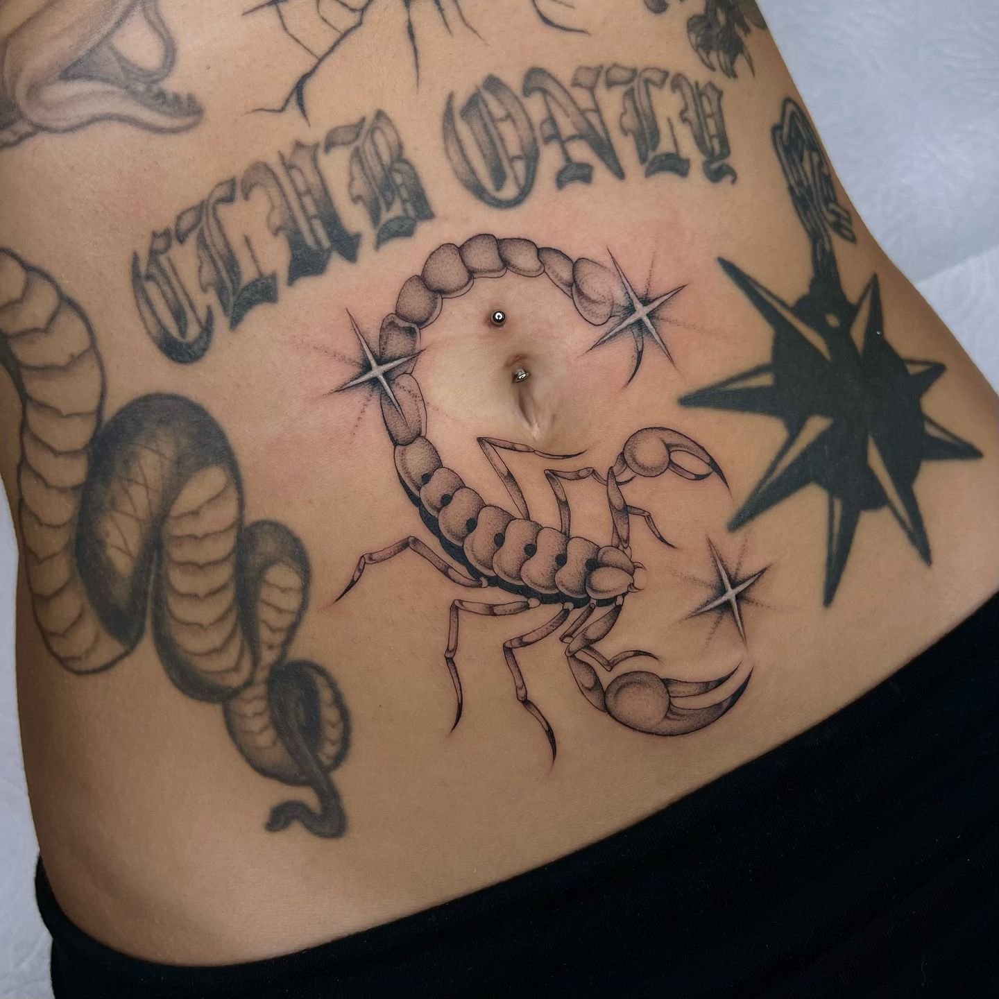 Scorpion for @tattedbypoison 💋 swipe to see the close up!