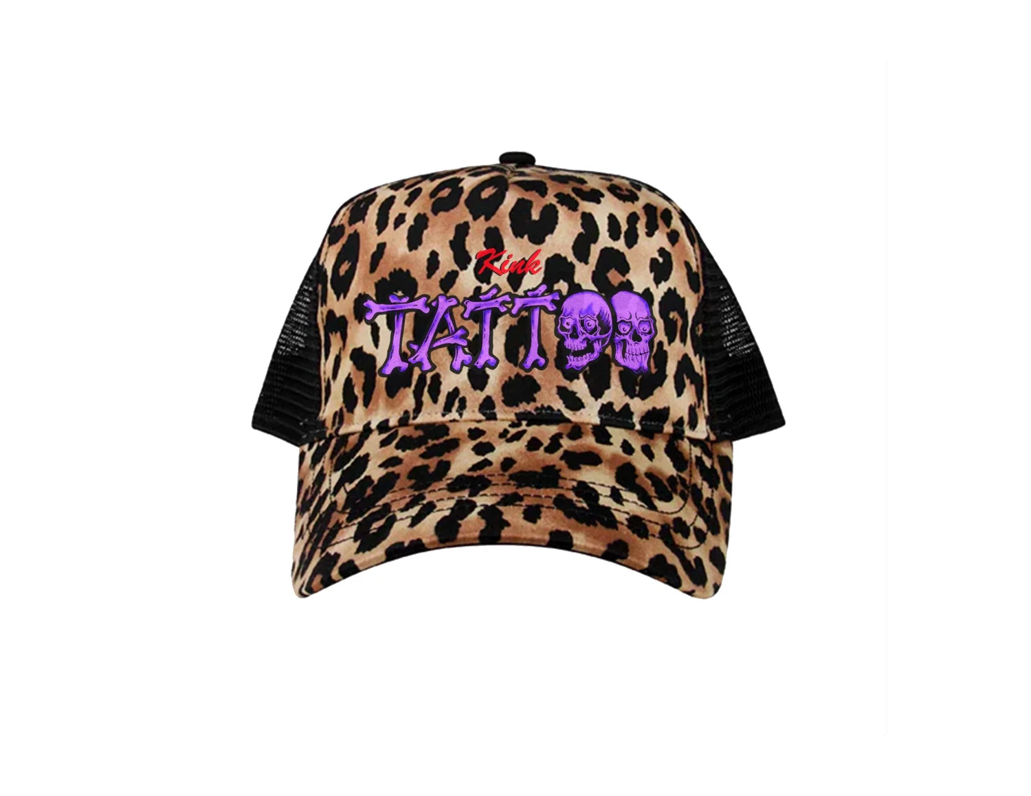 LEOPARD TRUCKER HAT — KINK TATTOO LA