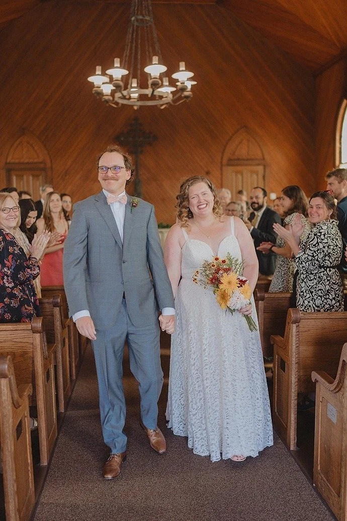 the bride and groom at their historic wedding venue in northern california
