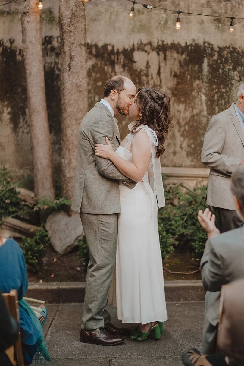 the bride and groom at a historic wedding venues in california