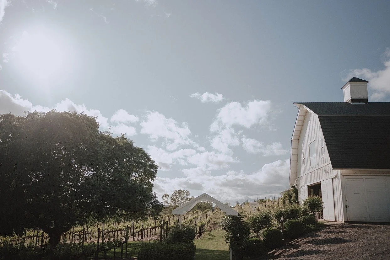 the view of a wedding venues in sonoma ca