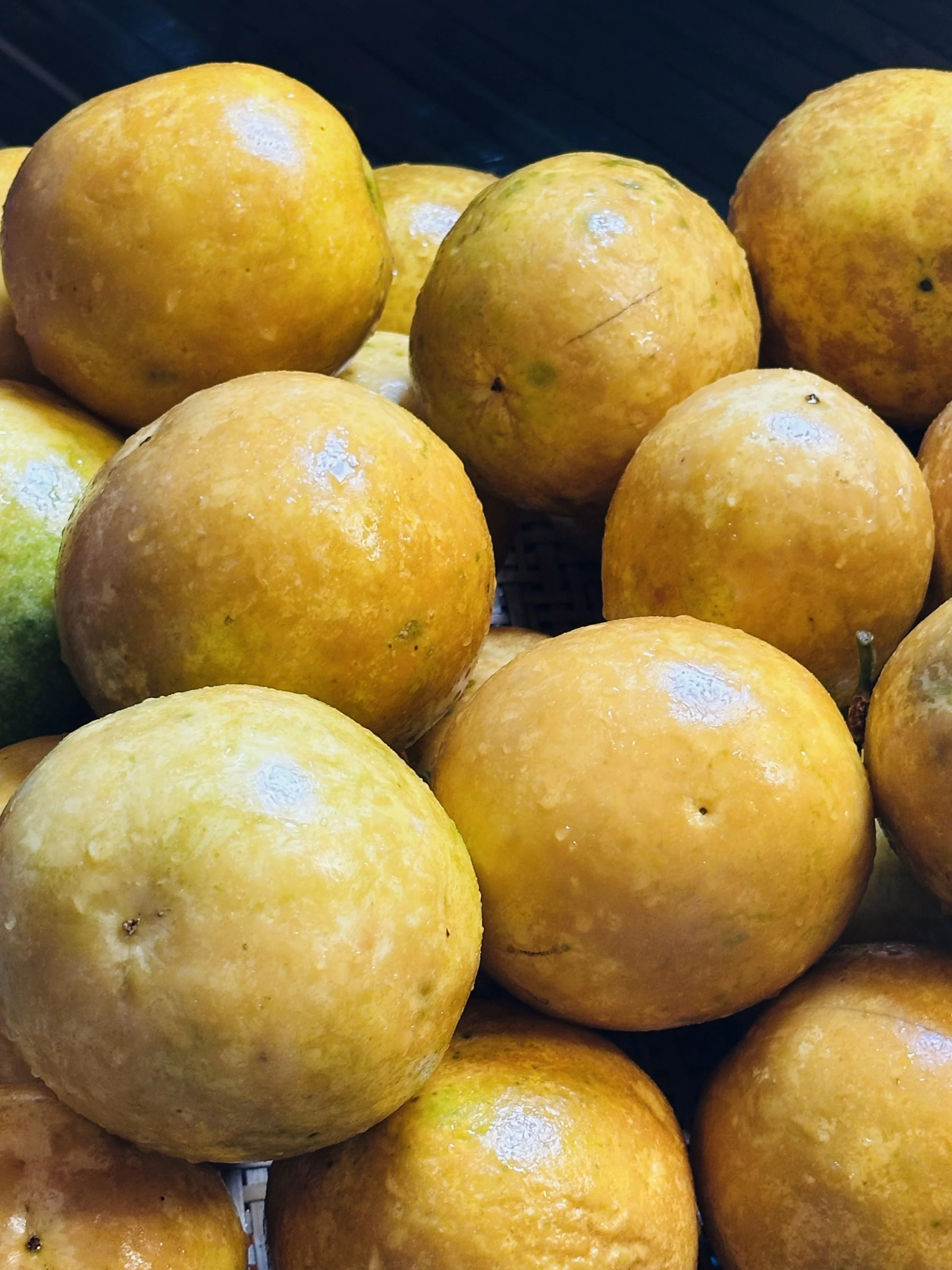 Fresh passion fruits used in our juices