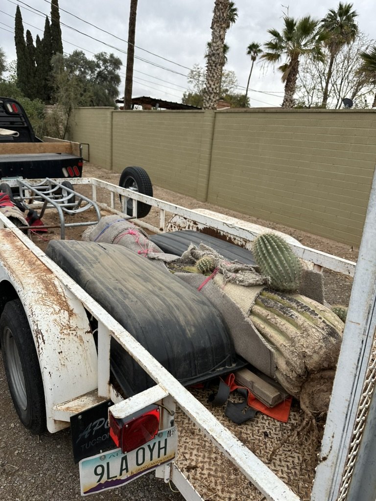 Mar 15 2025 Loaded onto trailer with sleds used for stabilizing.