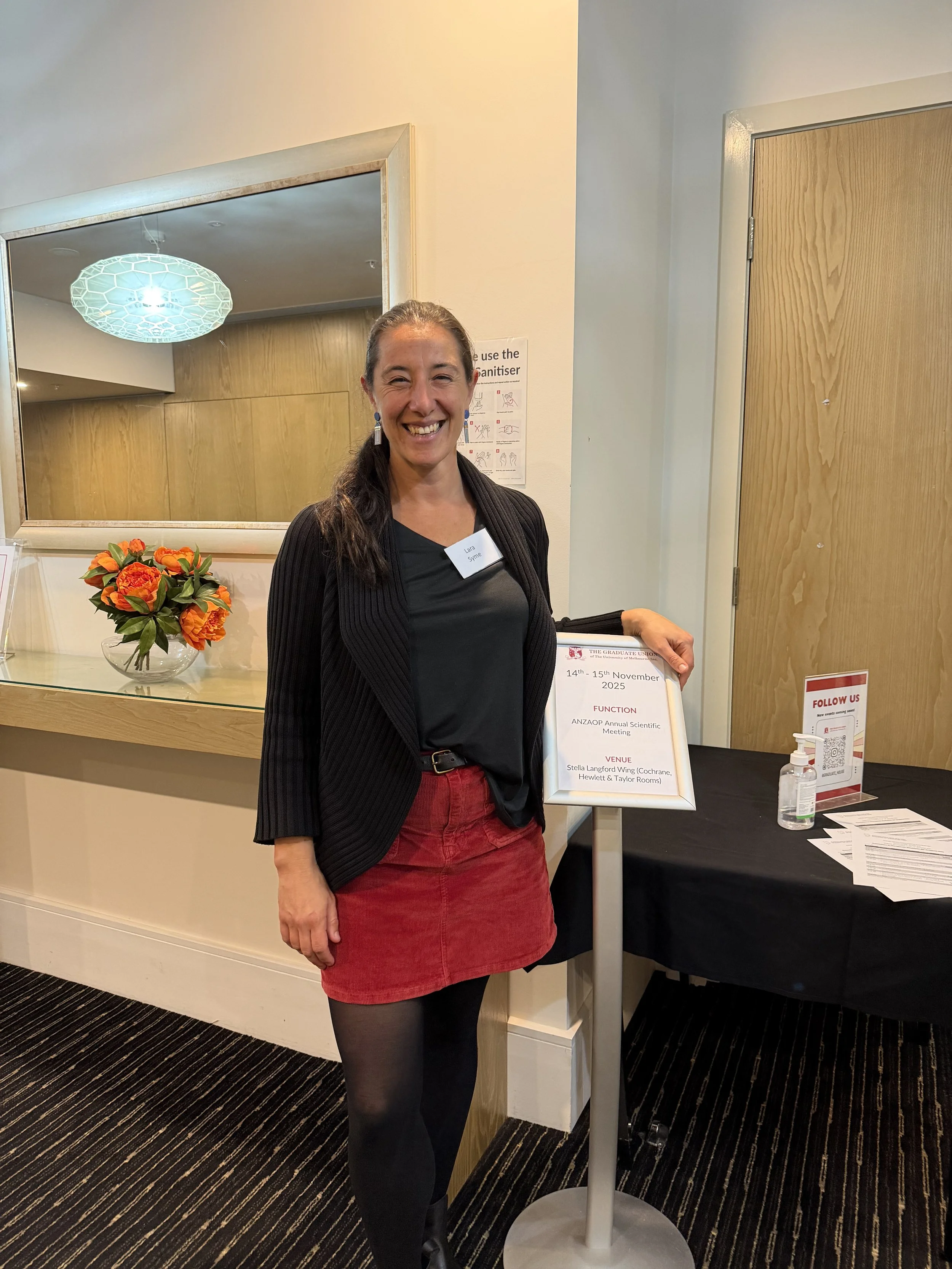 My Jaw Physio’s Lara Syme attended ANZAOP Conference at Melbourne University.