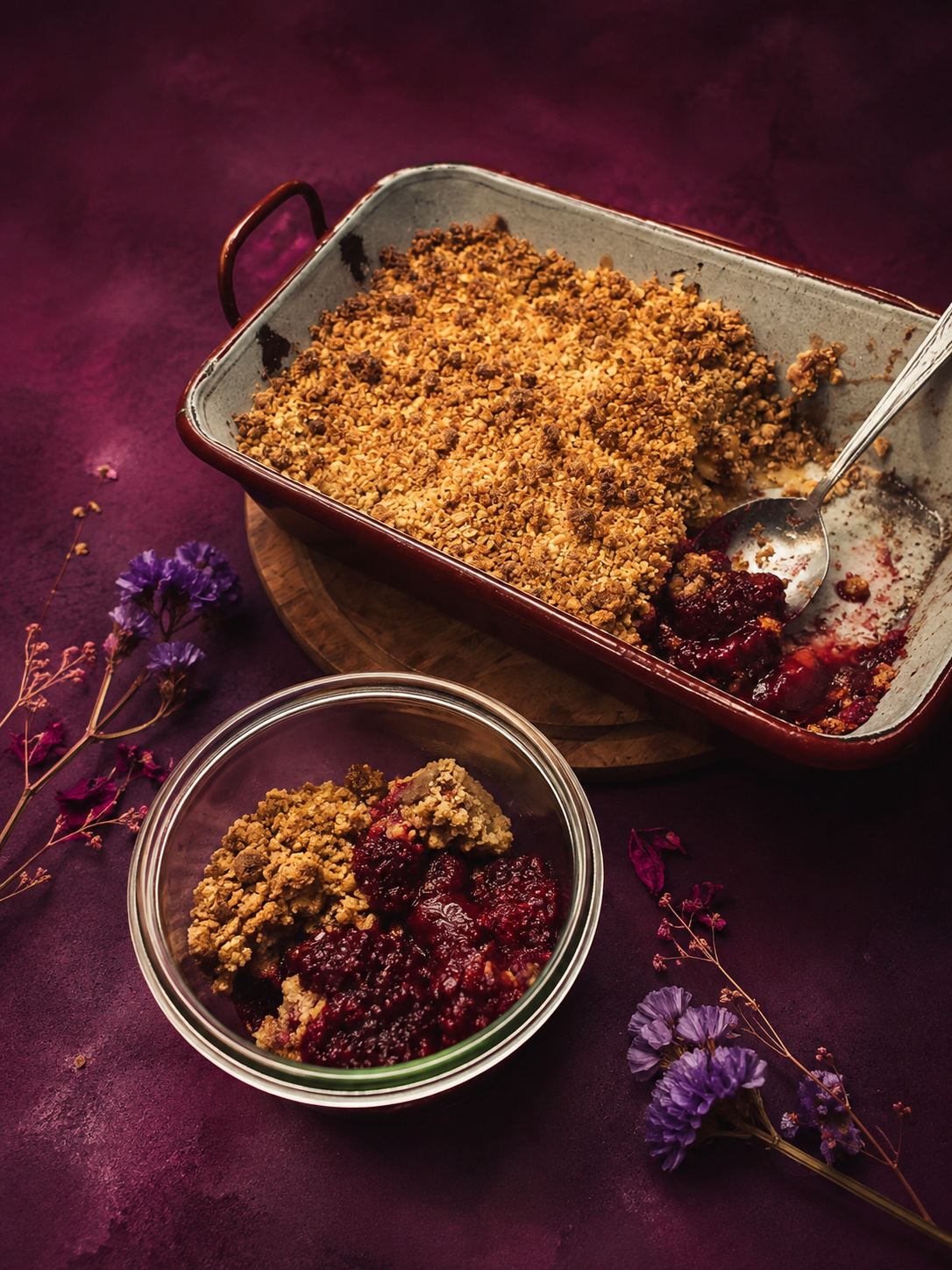 zwetschkencrumble · prunier violet