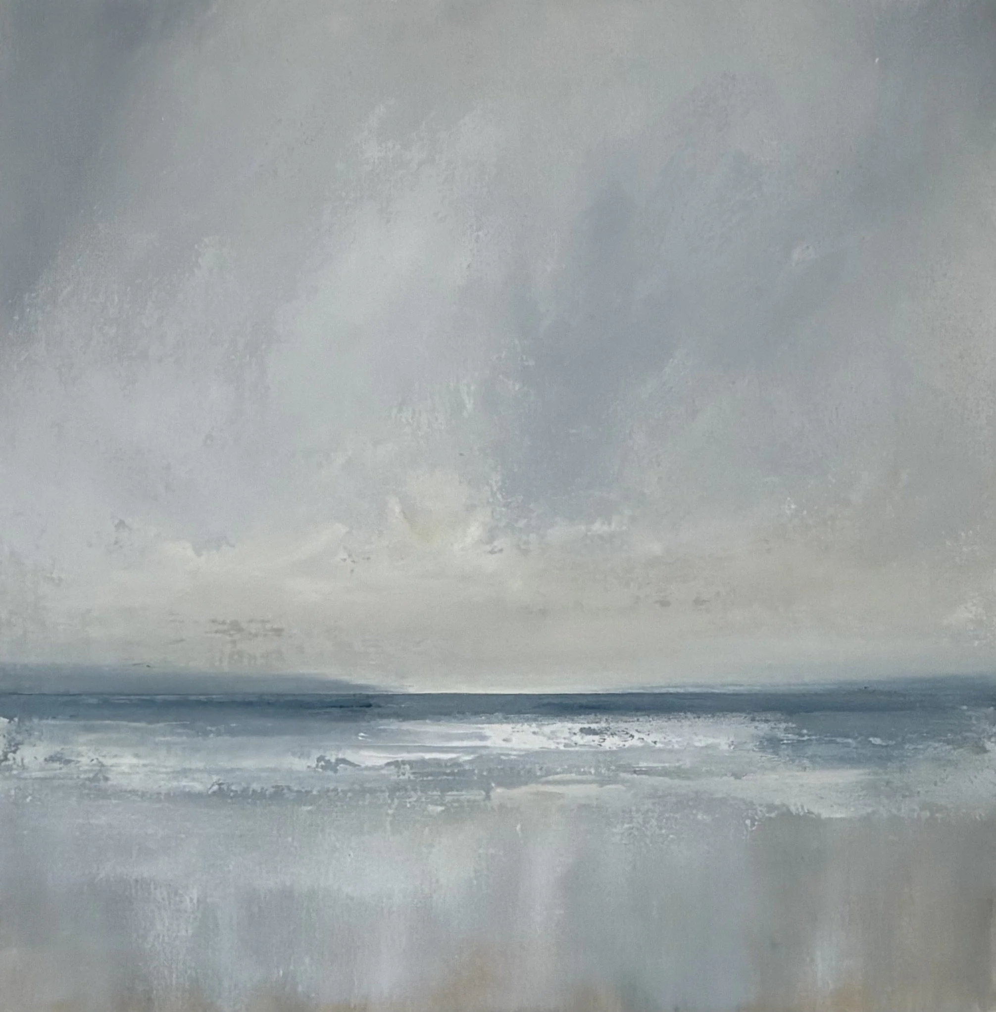 Oil on board, 30 cm x 30 cm, via The Padstow Gallery