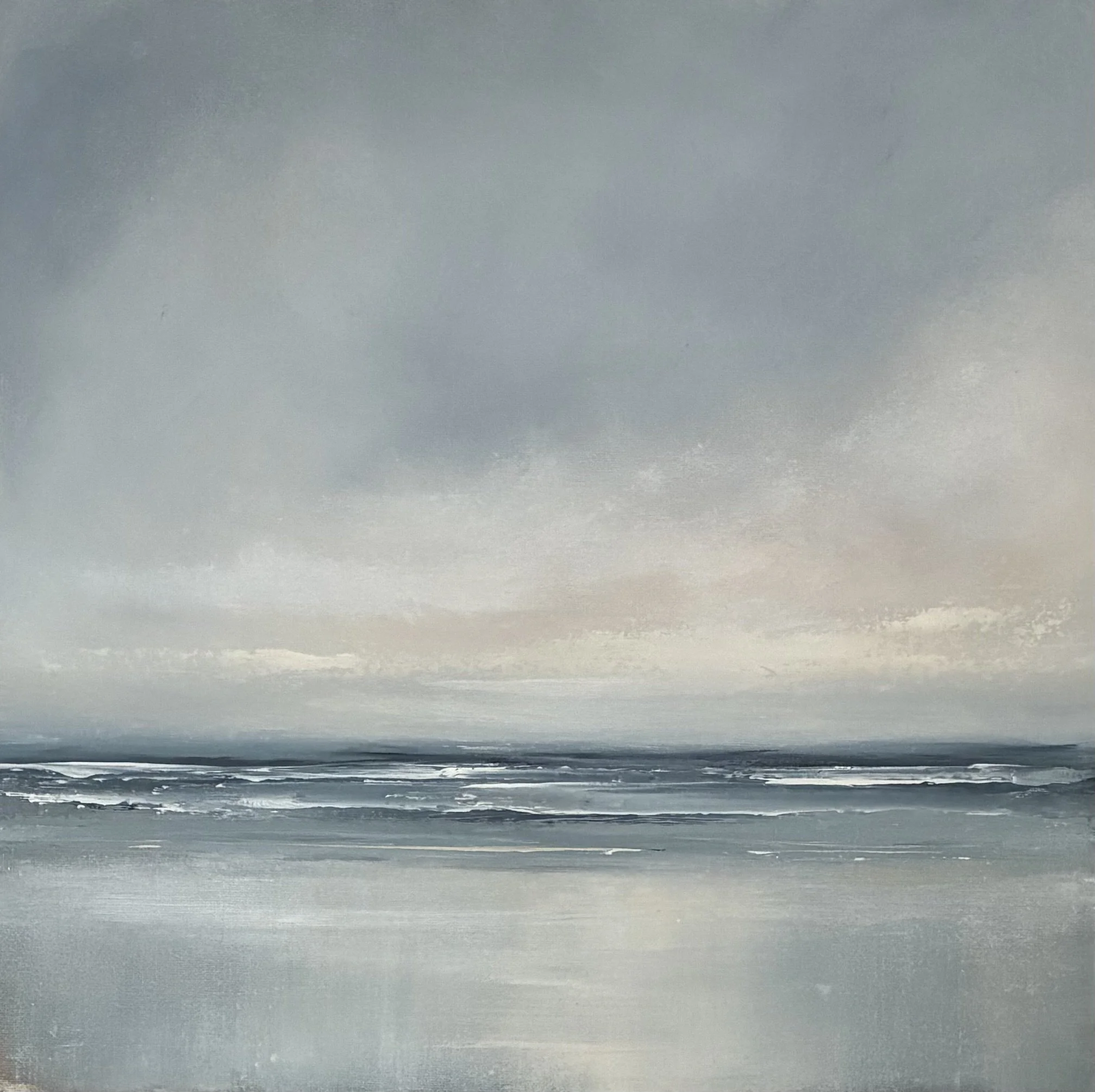 Oil on board, 30 cm x 30 cm, via The Padstow Gallery