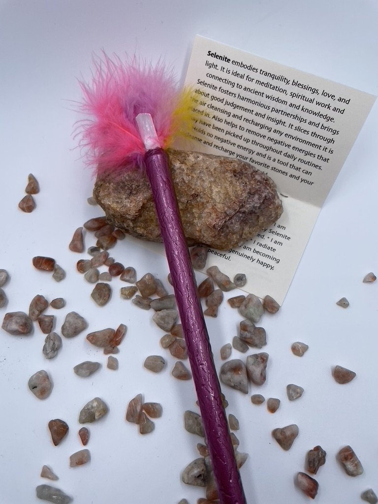 Pink and Yellow Feathers
