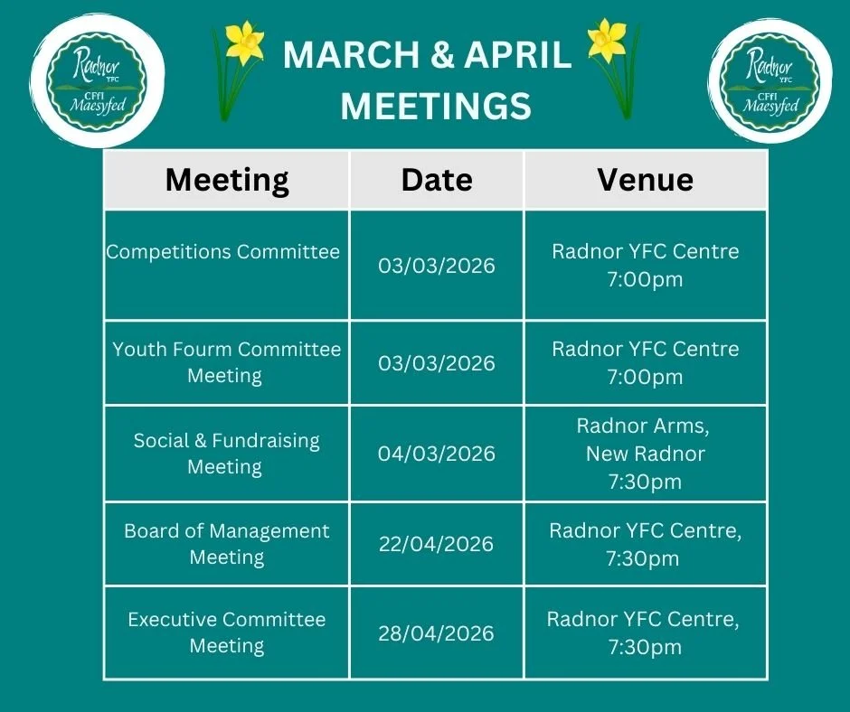 Competitions & Youth Forum Meetings 