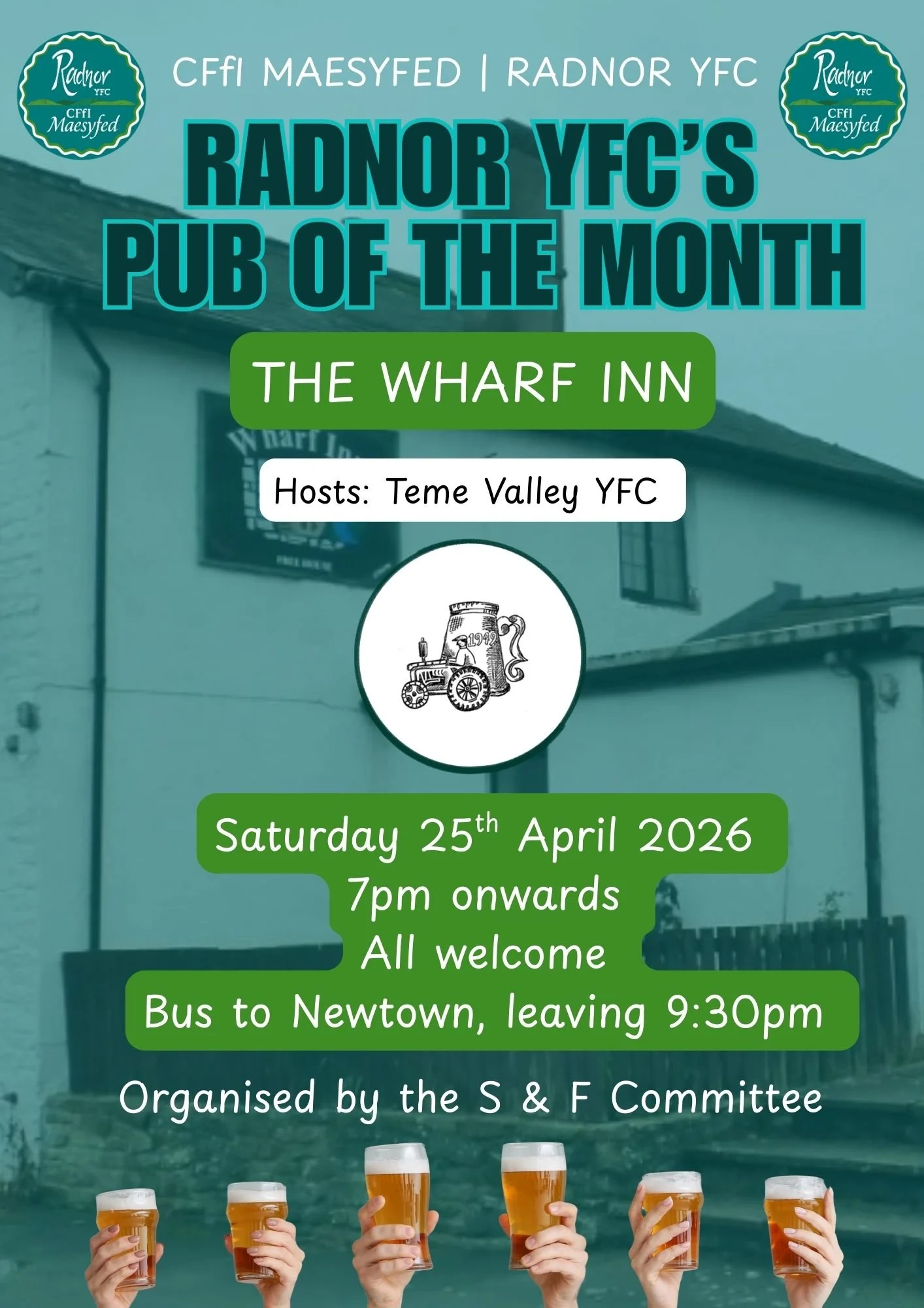 Pub of the Month & Bus to Newtown