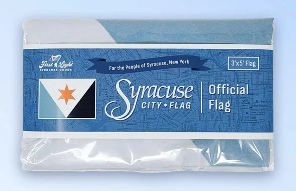 Official Syracuse city flag, 3x5ft, in retail packaging