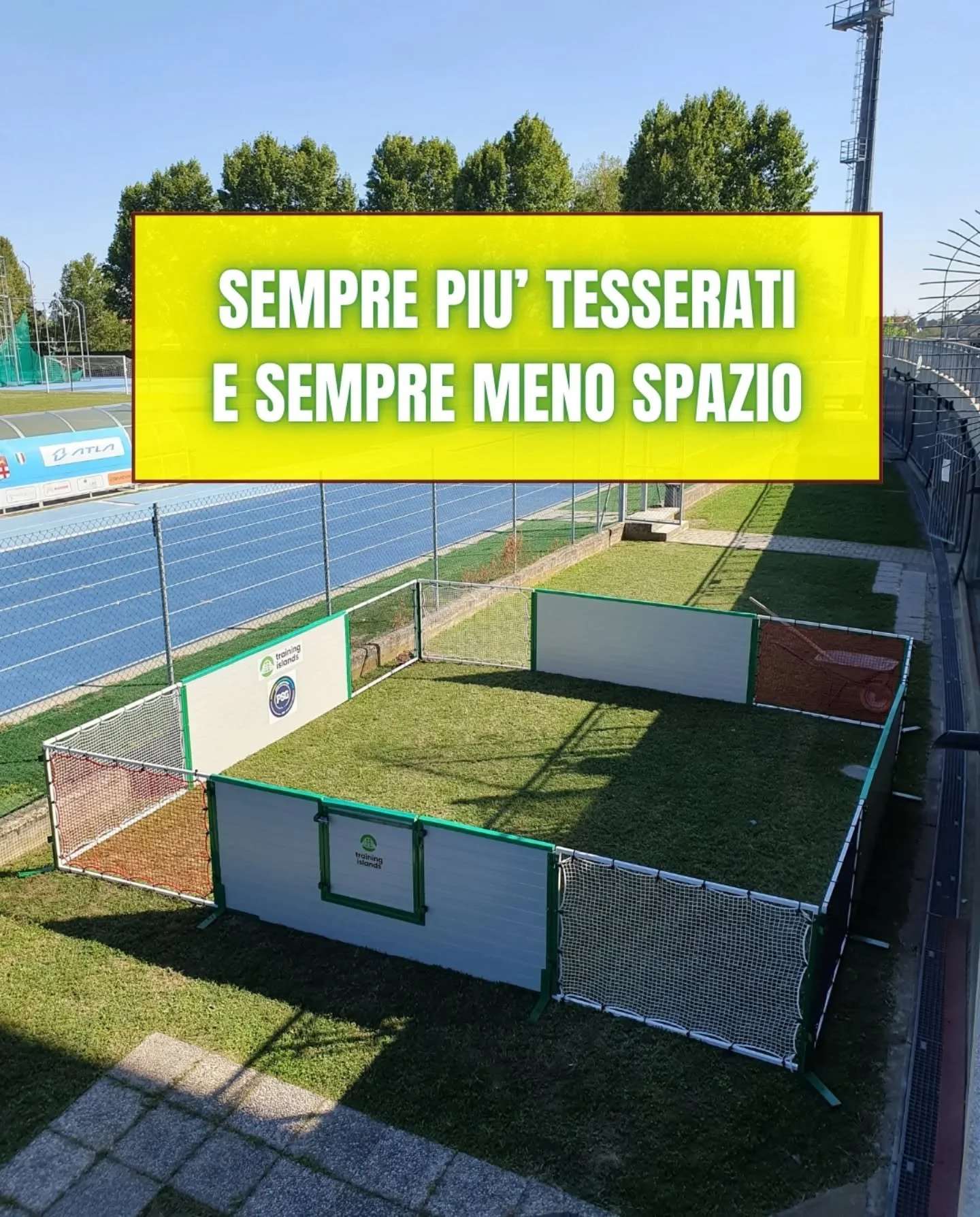 &ldquo;Ci alleniamo in zone di campo sempre pi&ugrave; ridotte&hellip;&rdquo; 😓
&Egrave; ci&ograve; che sempre pi&ugrave; mister riferiscono ogni settimana.

Con i tesserati in aumento 📈, il boom del calcio femminile e dell&rsquo;Individual Trainin
