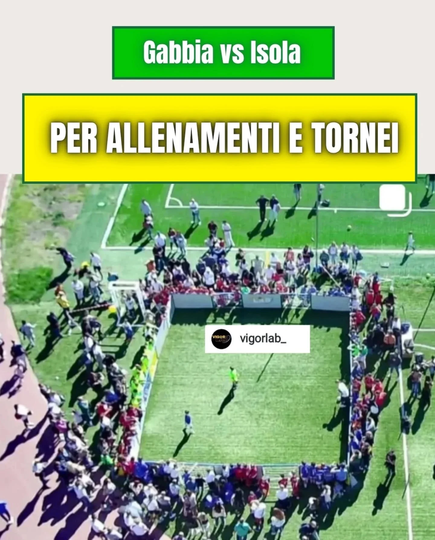 Gabbia da calcio o #trainingislands ⚽️❓️
Con Training islands rendi partite nello stretto e tornei ancora pi&ugrave; coinvolgenti grazie alle sponde elastiche ✅️

Inoltre puoi sfruttare le strutture anche per gli allenamenti quotidiani ⚽️

👉 Una sol