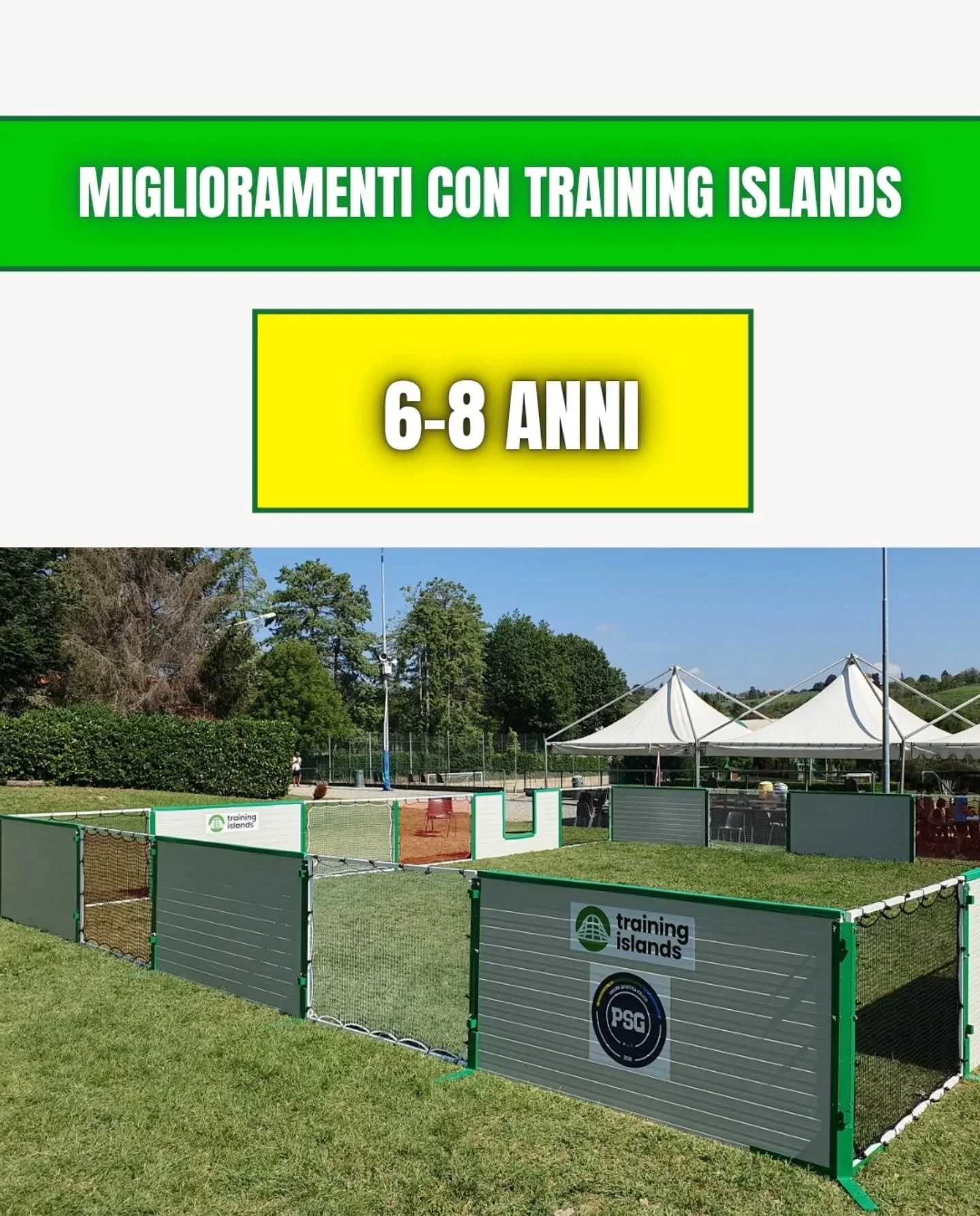 👦6-8&nbsp;anni👦
quali miglioramenti vengono stimolati grazie al gioco nelle strutture Training Islands in questa fascia di et&agrave;❓️⚽

Scorri il carosello per scoprire tutti i dettagli 👉

Per info sulle strutture:
📞 351 7376699

#scuolacalcio 