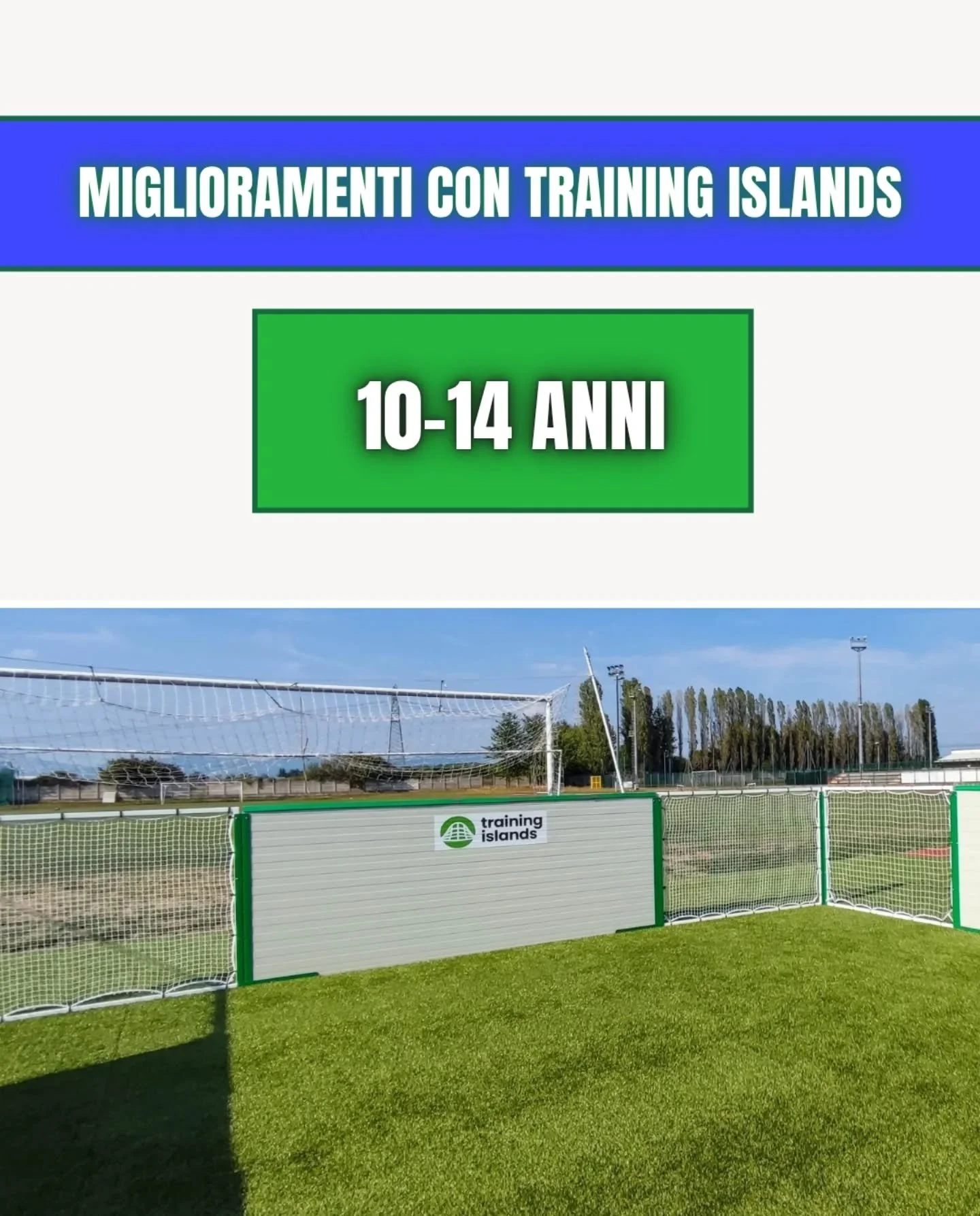 👦10-14&nbsp;anni👦
quali miglioramenti vengono stimolati grazie al gioco nelle strutture Training Islands in questa fascia di et&agrave;❓️⚽

Scorri il carosello per scoprire tutti i dettagli 👉

Per info sulle strutture:
📞 351 7376699

#scuolacalci