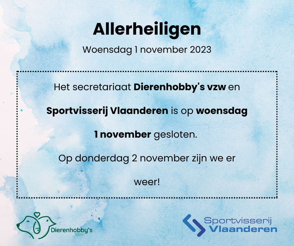 Kantoor gesloten op Allerheiligen