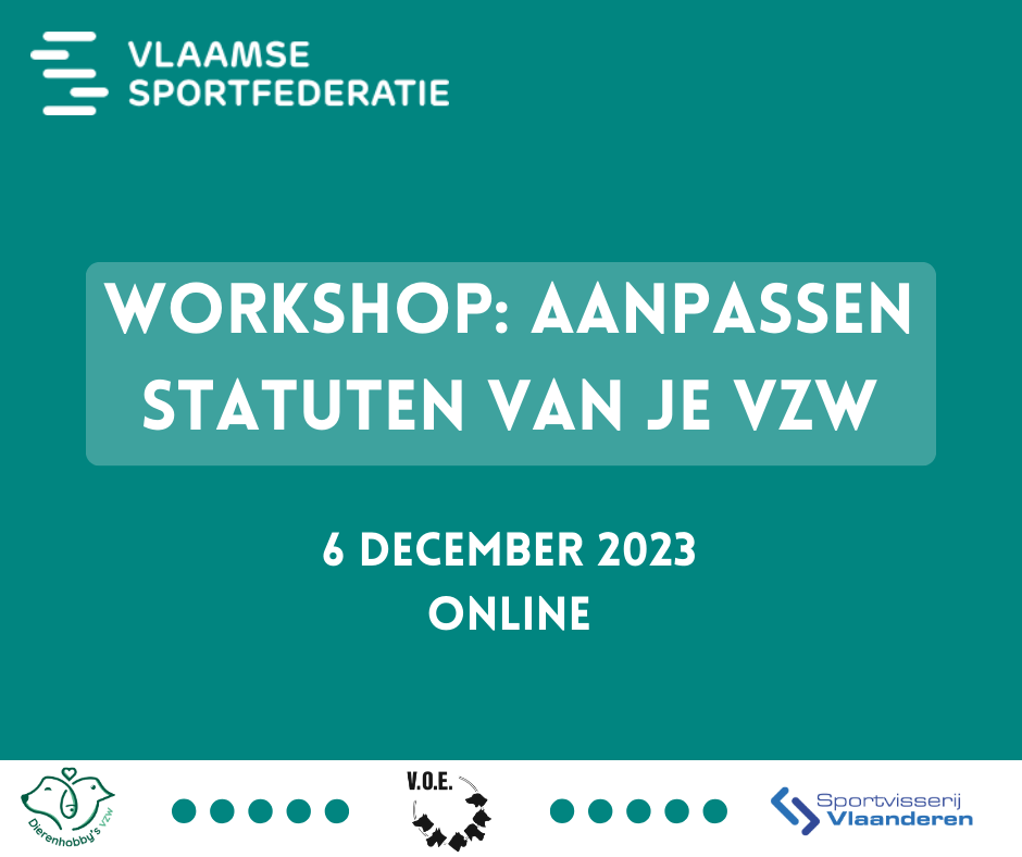 WORKSHOP: Aanpassen statuten van je vzw