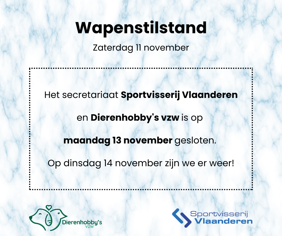 Kantoor gesloten 13 november