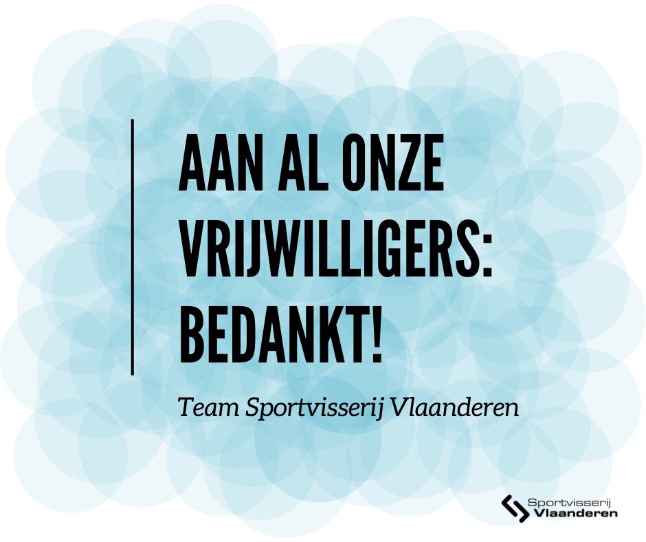 💙WEEK VAN DE VRIJWILLIGER💙

🌟 Vanuit Sportvisserij Vlaanderen zijn we onze vrijwilligers enorm dankbaar! Zij zetten zich dagelijks in om de goede werking van de federatie te verzekeren! Bedankt voor alles wat jullie doen! 🙌 #weekvandevrijwilliger