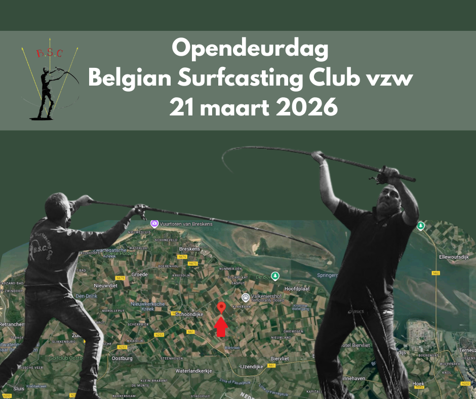 Opendeurdag Belgische Surfcasting Club vzw - 21 maart 2026