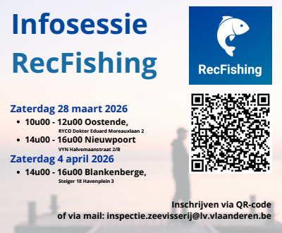 Nieuwe controleregelgeving voor de recreatieve visserij vanaf 2026 - INFOSESSIE