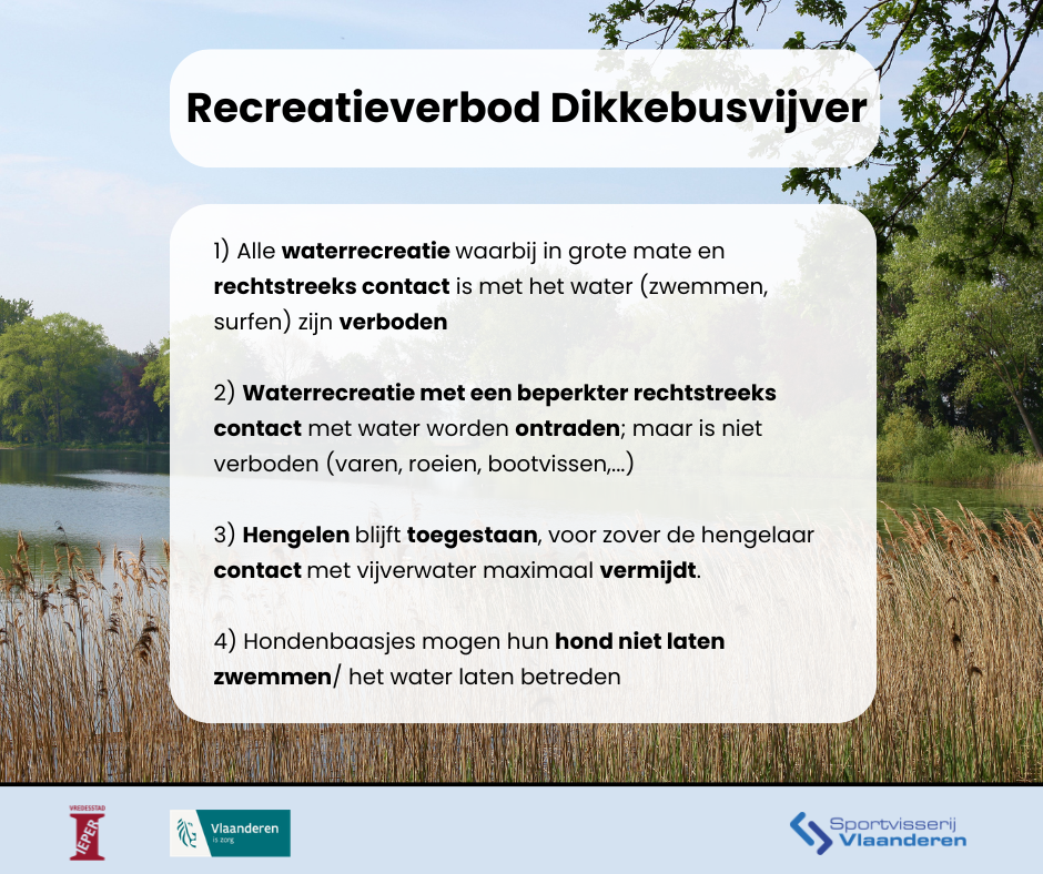 Recreatieverbod Dikkebusvijver - 17 juni 2026