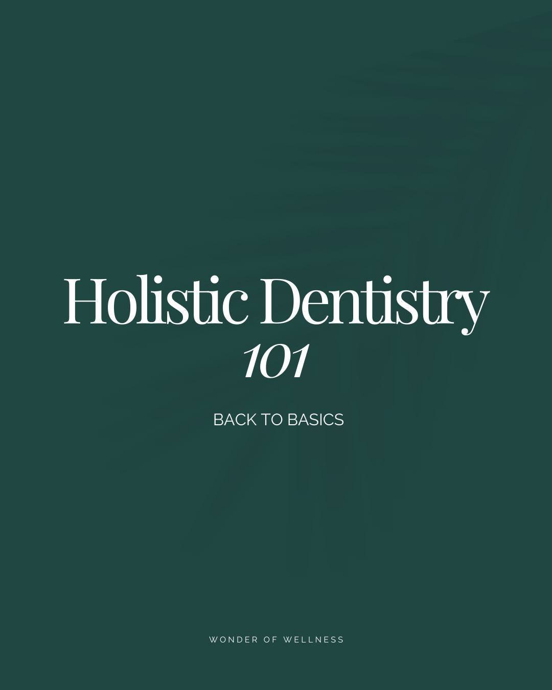 So many people aren't aware of holistic dentistry or can't fully grasp what it is. So, taking you back to basics, let's cover what it is we're proud to represent at our clinic.

Holistic dentistry is the overlap of dentistry, integrative/functional m