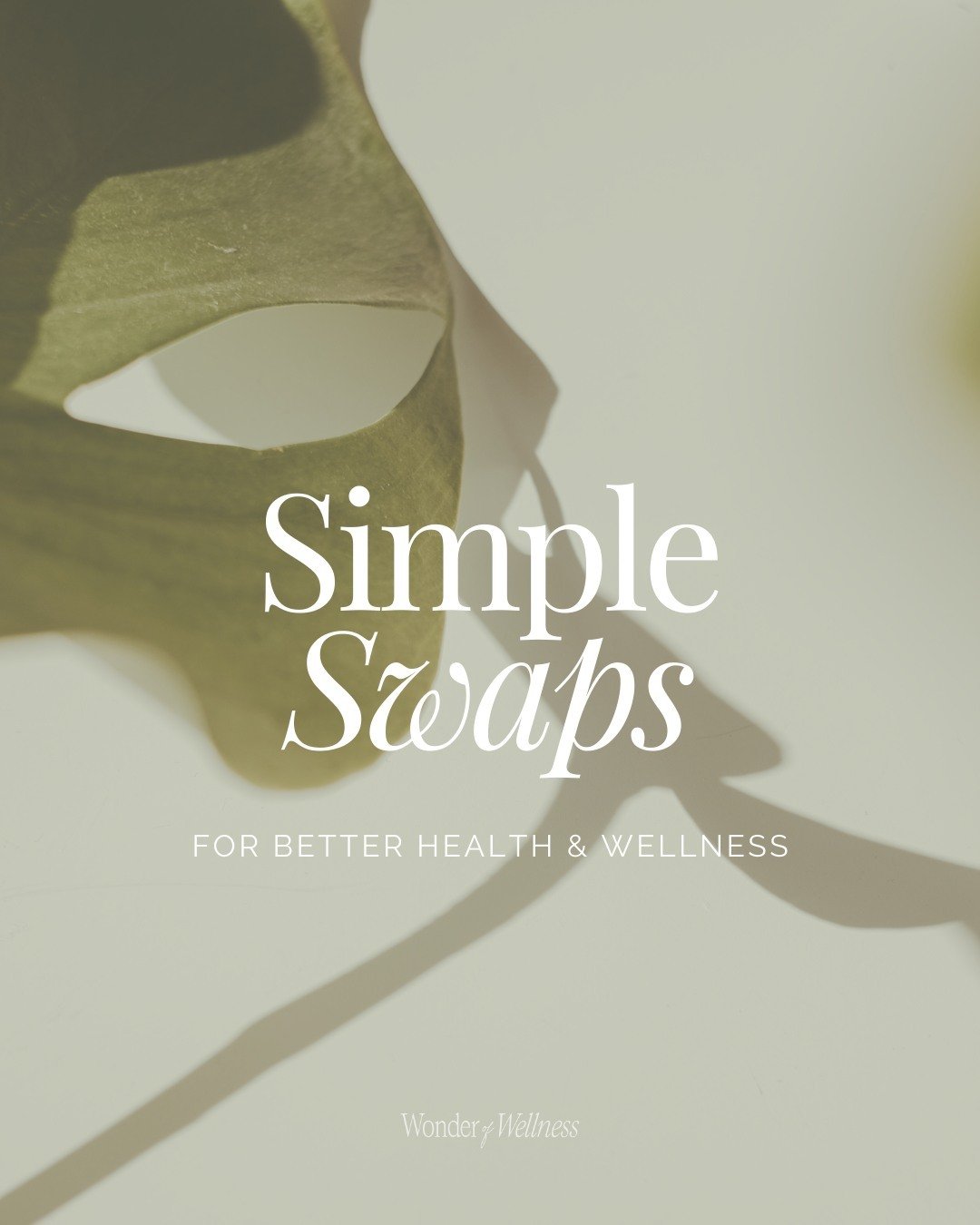 Welcome to our brand new series - Simple Swaps 👋🏼

This series is centred around how we can so easily swap certain things out to make room for healthier, better options to achieve optimum wellness and calmness.

We're kicking off our series with ou