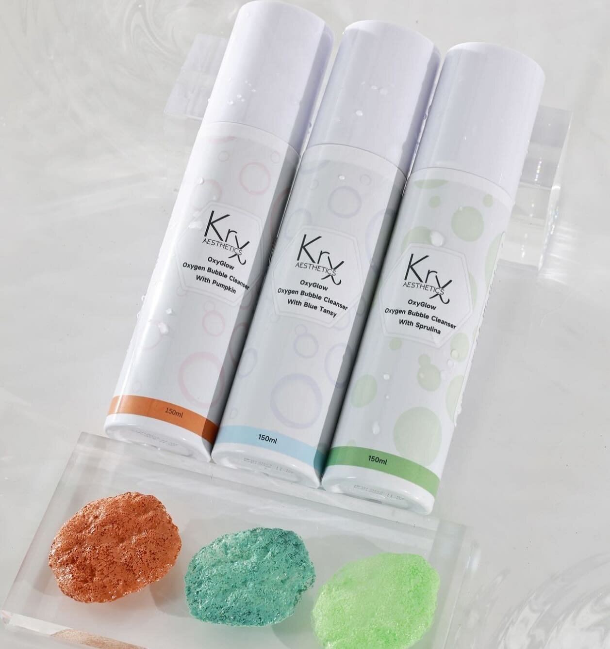 🫧NEW 🫧

Krx Oxyglow Cleansers

Experience the new OxyGlow Bubble Cleansers. This gentle yet effective formula combines natural actives and oxygen to soothe sensitive skin, reduce blemishes, and detoxify pores. Packed with antioxidants, it protects 