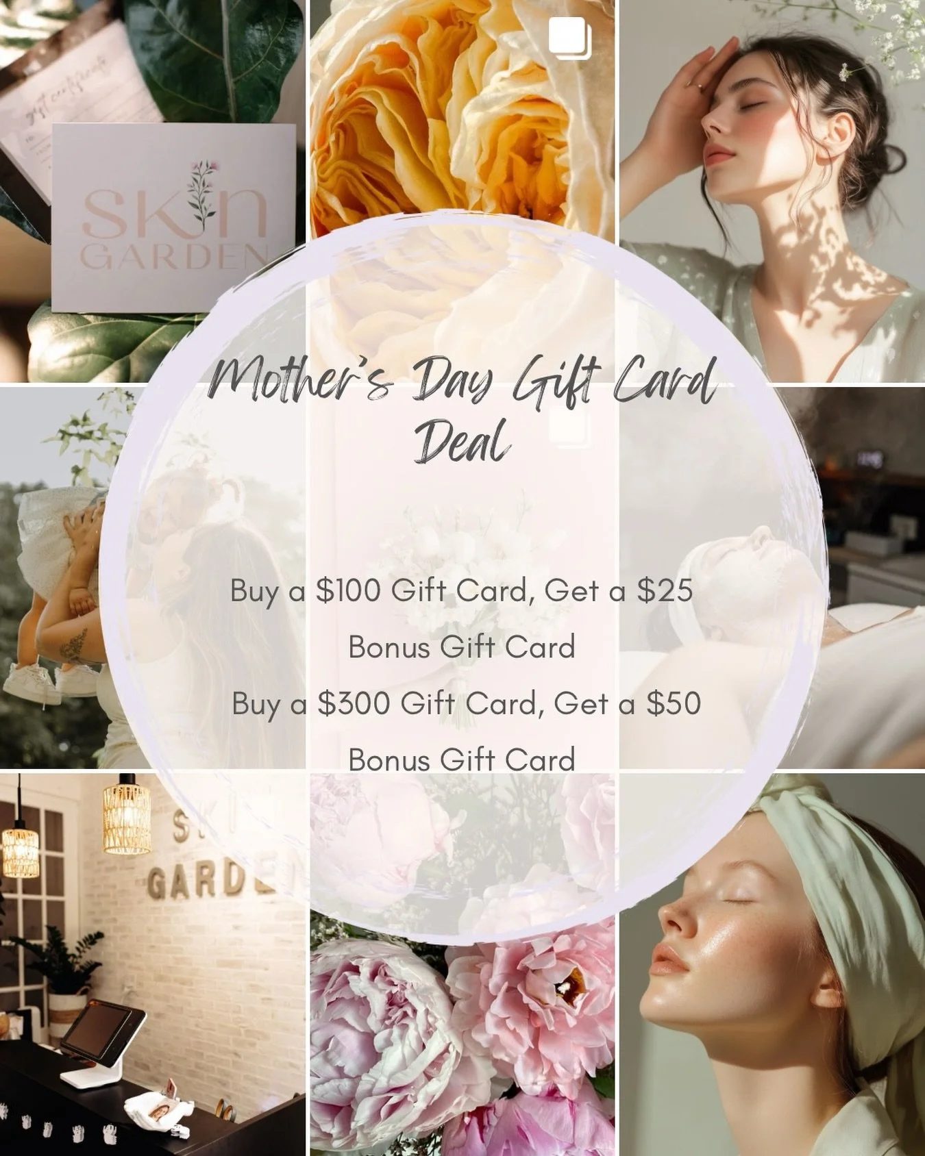 Mother&rsquo;s Day is a few days away, so if you forgot to shop&hellip; I got you.

Purchase a $150 gift card and receive a complimentary $25 bonus gift card

Purchase a $300 gift card and receive a complimentary $50 bonus gift card

Keep the bonus f