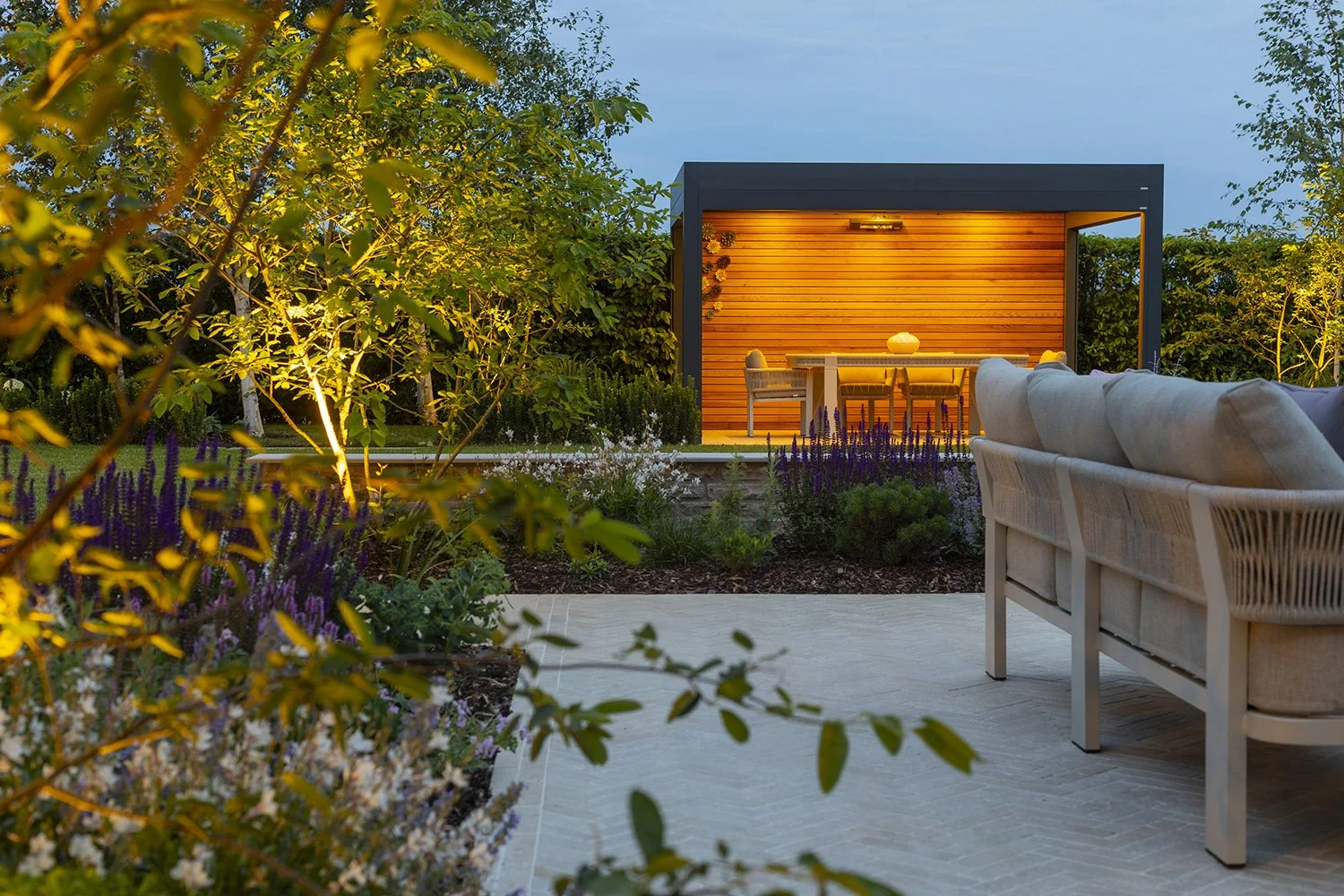 robert-johnson-garden-design-Lincs-aluminium-pergola-multistem-trees-outdoor-lighting.jpg