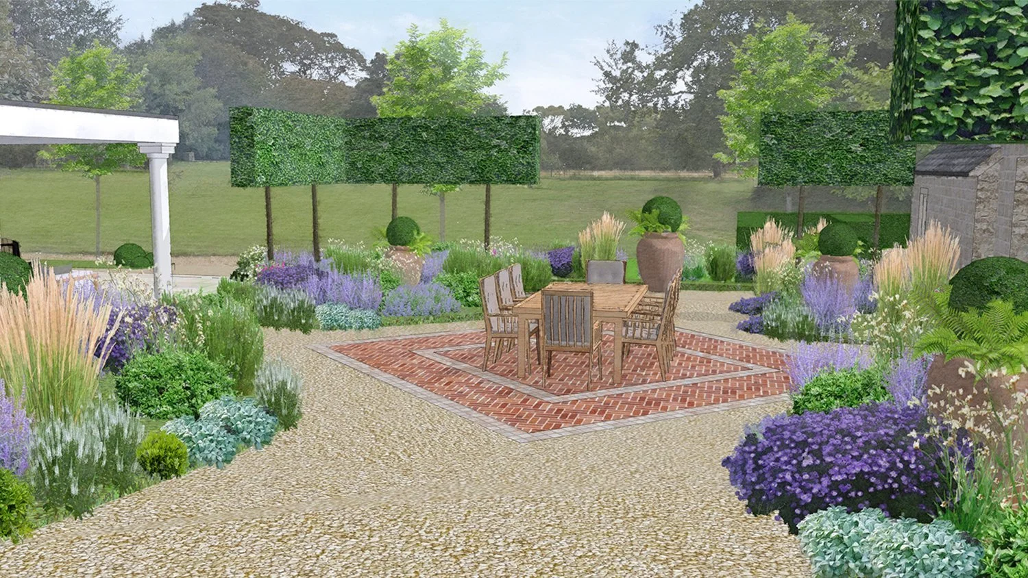 robert-johnson-garden-designer-Grantham-courtyard-lawn-pleached-trees-planting.jpg