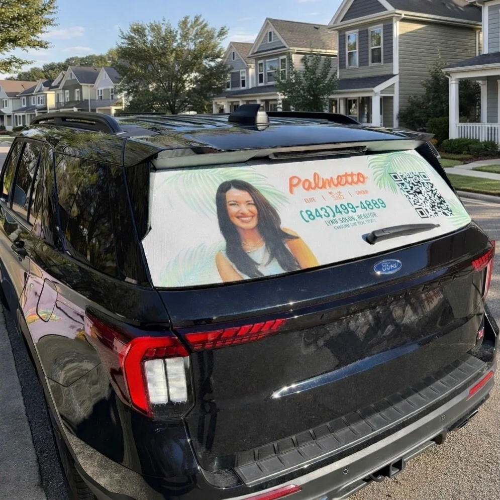 Your vehicle can be your best billboard 🚗

Vehicle graphics can generate 30,000+ impressions a day with a 97% recall rate, keeping real estate professionals visible wherever they go.
When your brand shows up consistently, trust follows. 

Happy to h