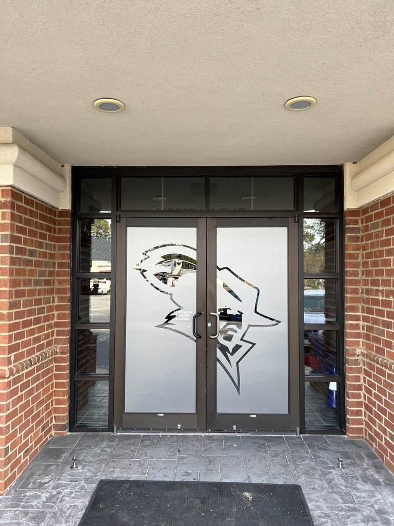 Frost Vinyl on Doors